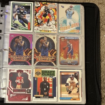 Score Topps Panini NFL NBA MLB Rookie Trading Card Lot Metcalf Topic Roberts