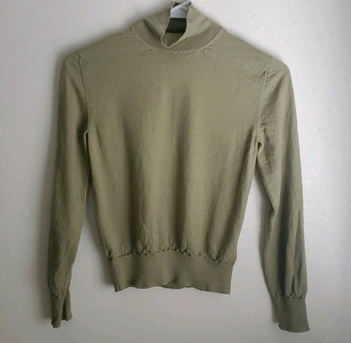 BOTTEGA VENETA Mock Neck Pullover Wool Sweater Top Size XS MSRP $1,000