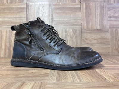 Sz 10.5 M - John Varvatos Barrett Leather Plain Lace-Up Side  display picture 1
