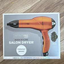Conair InfinitiPRO Quick Styling Professional Hair Dryer Orange/Black Diffuser