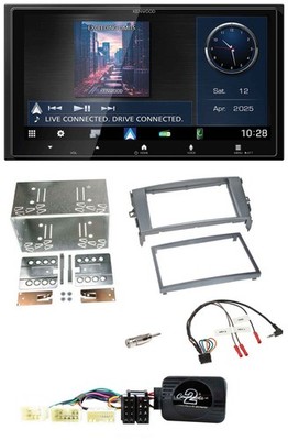 Kenwood Bluetooth 2DIN USB DAB Lenkrad Autoradio für Toyota Auris 2007-2011 anth