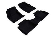 Floor Mats Liners Kagu All-Weather Black 1st And 2nd Row for 2013-2016 Fusion