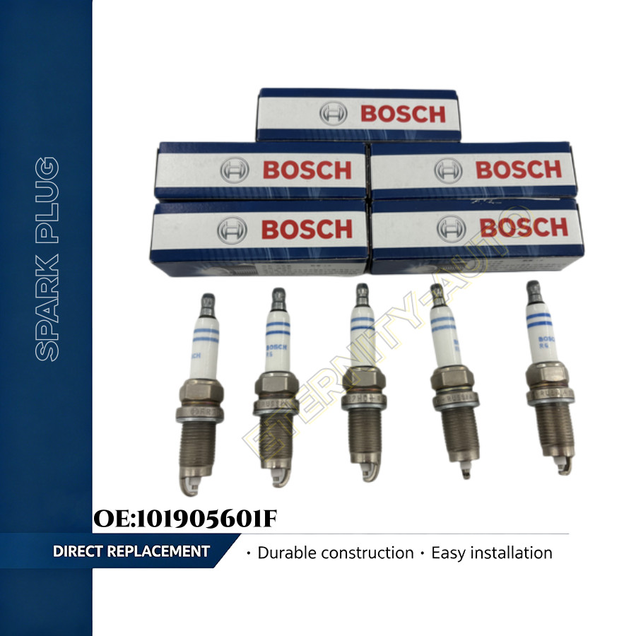 5Pcs BOSCH Spark Plug For Volkswagen Golf Passat Jetta Beetle 2.5L 101905601E