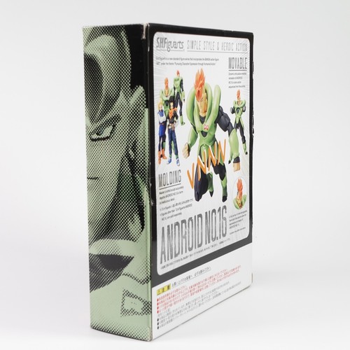 S.H.Figuarts Android 16 Figure Dragon Ball Z Tamashii Web Exclusive Bandai Giappone - Foto 4 di 10