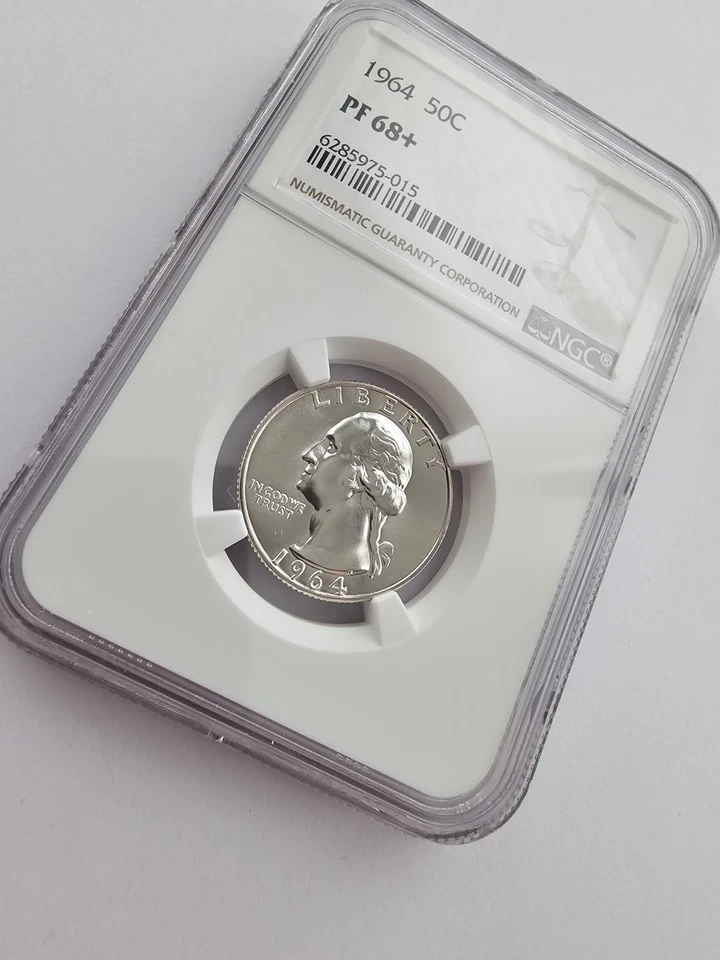 SILVER 1964 PF68÷ WASHINGTON QUARTER GRADED NGC 25C P MINT AG COLLECTABLE COIN! - Image 2 of 4