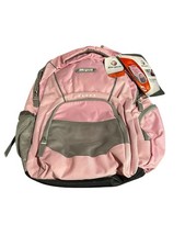 targus incognito backpack laptop case pink grey