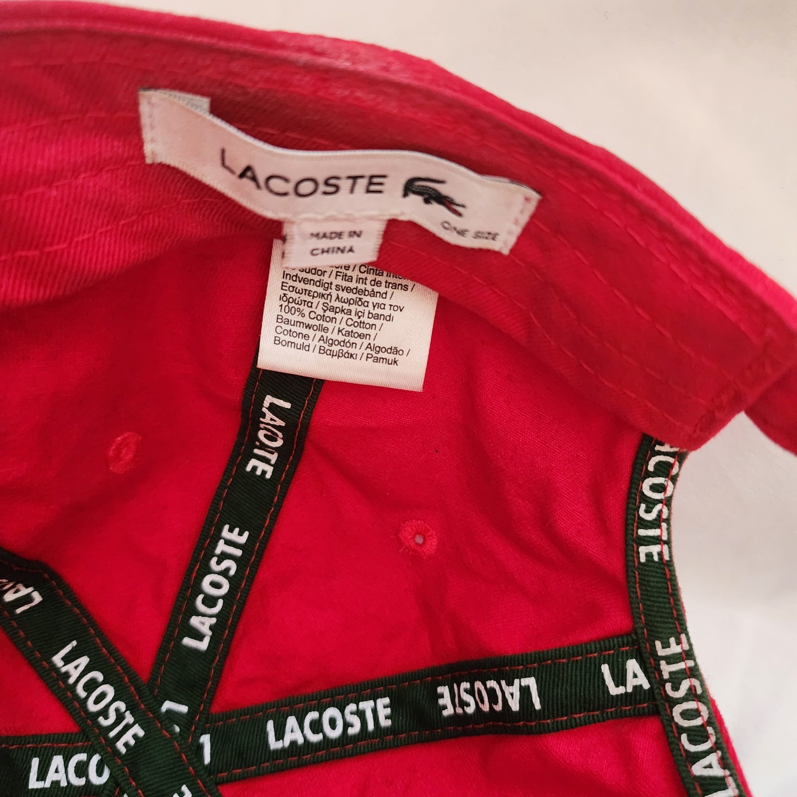 Lacoste Classic Baseball Cap Adjustable Strapback… - image 7