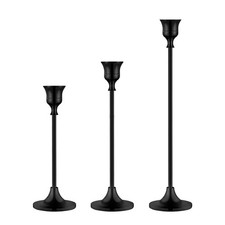 Candlestick Holders,Taper Black Candelabra Black Vintage Look Fireplace Party