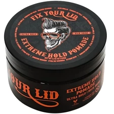 Fix Your Lid Extreme Hold Hair Pomade For Men - High Shine Water Based Hair G...