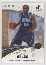 2005-06 SP Game Used Edition Rookie Authentics Bronze 40/100 CJ Miles #129 dq2
