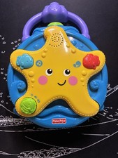 Fisher Price Ocean Wonders Take-Along Projector Soother W/Music TESTED - Used