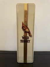 Wild Turkey 101 Proof Pure Kentucky Whiskey Hinged Metal Tin Box Vintage