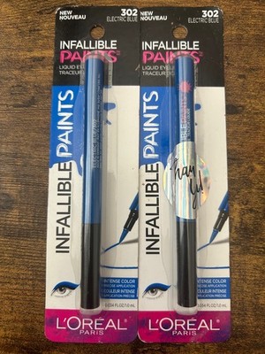 L'Oréal Paris Infallible Paints Liquid Eyeliner #302 Electric Blue - 2 Pack