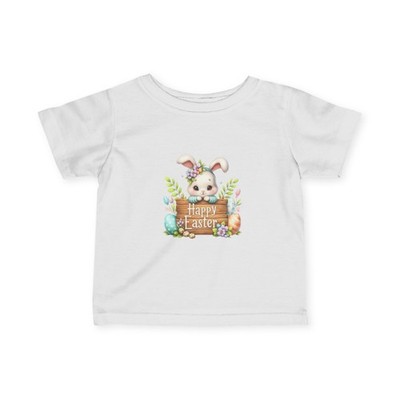 Easter Bunny Sign Infant Tee | Happy Easter, Pastel Eggs