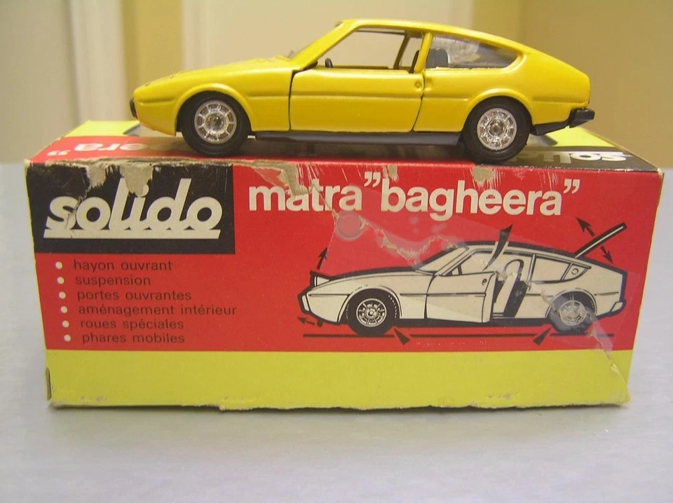 Solido #21 Matra-Simca Bagheera yellow made in France 1/43 scale NMIB - Image 2 of 4