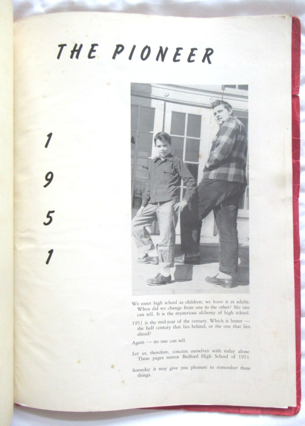 1951 BEDFORD INDIANA HIGH SCHOOL YEAR BOOK "THE PIONEER" ~ STUDENTS ~ SPORTS