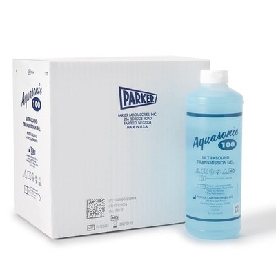 Aquasonic Ultrasound Gel Blue 1 Liter bottle