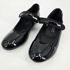 Freestyle by Danskin Black Patent Tap Shoes Mary Jane Youth Size 1