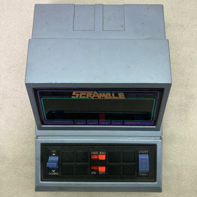 TOMY Scramble LSI Electronic Handheld Game 1982 Konami Vintage