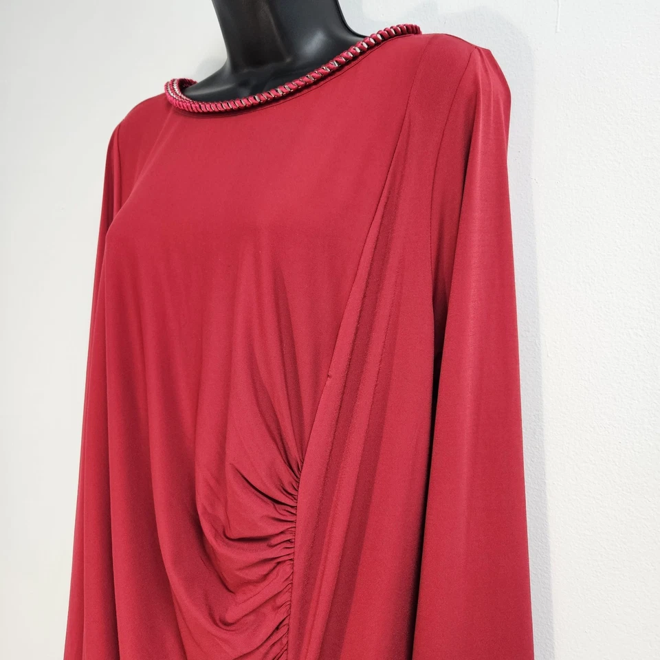 Vestido Jessica London Mujer Talla 16 Rojo Fiesta Formal Foto 4 de 4