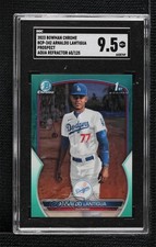 2023 Bowman Chrome Prospects Aqua Refractor Arnaldo Lantigua SGC 9.5 Mint+ 10z2