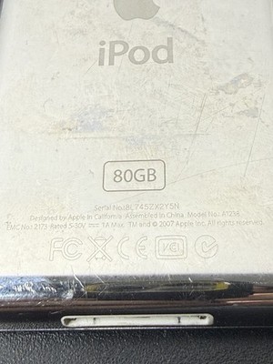 Apple iPod Classic A1238 80GB Silver – Working Read | eBay