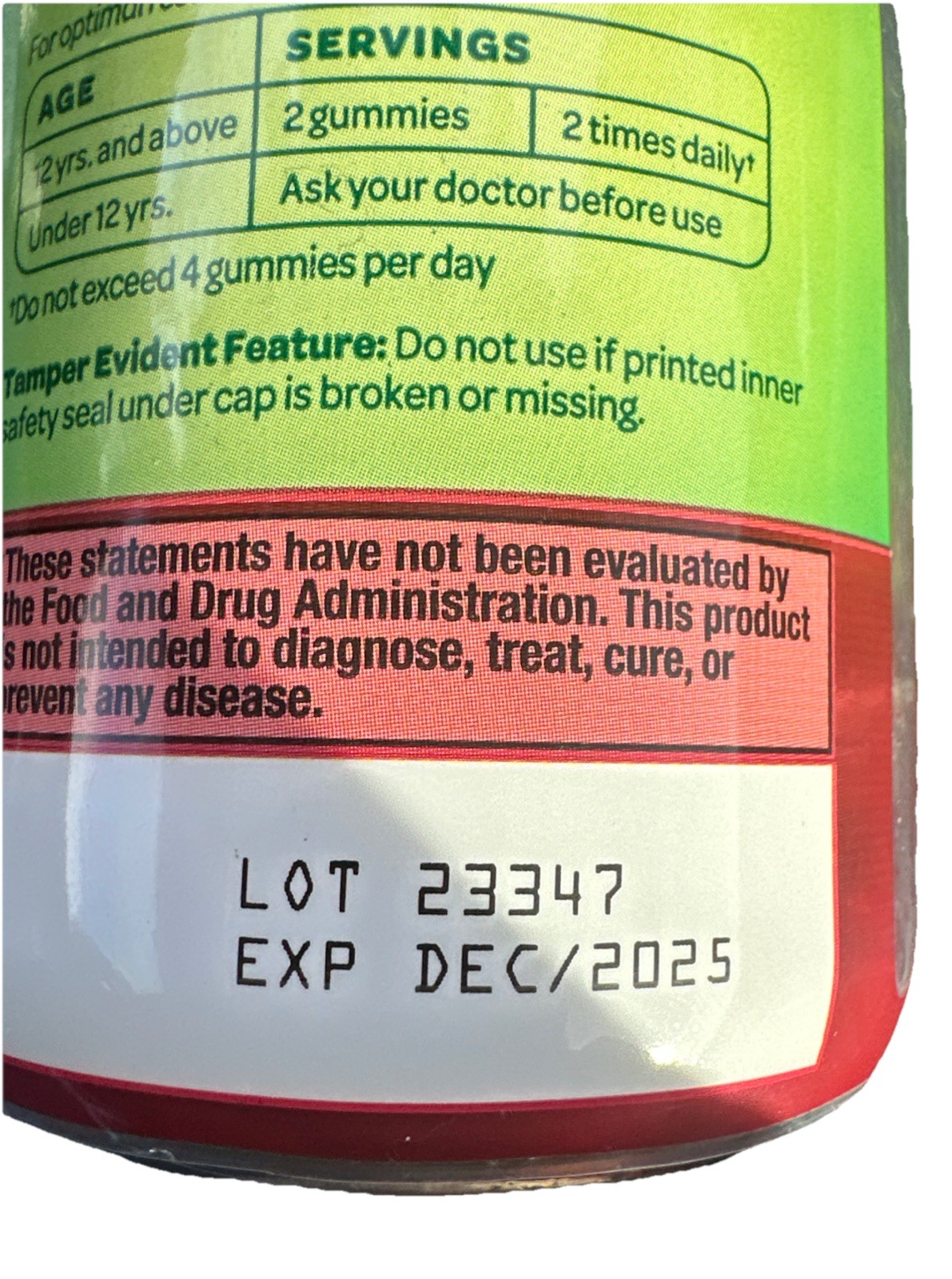 Benefiber *12/2025* Prebiotic Fiber Supplement Gummies with Probiotics