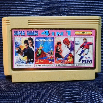 Double Dragon 4IN1 Famiclone Pegasus cartridge 8bit Famicom 60pin Nes Game Dendy