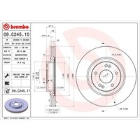 Brembo 2X Bremsscheibe Vorne Ø320Mm InnenbelüFtet FüR Hyundai Tucson TLE 1.6
