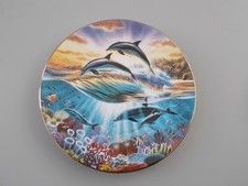 Royal Worcester Freedom Of The Ocean Dolphins China Collector Plate. 1 Item