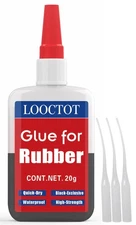 Black Rubber Glue,Super Instant Glue Bonding Between Rubbers,Rubber and Other...