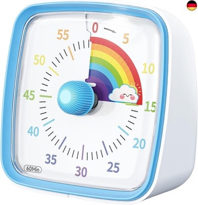 Yunbaoit Visueller Timer mit Nachtlicht, 60 Minuten Countdown Timer, Kinder