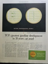 1953 Shell Oil Research Oscilloscope electronic instrument vintage ad