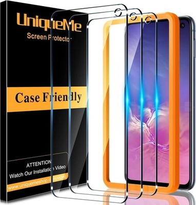 3 Pack Tempered Glass Screen Protectors for Samsung Galaxy S10e, 9H Hardness, Bu