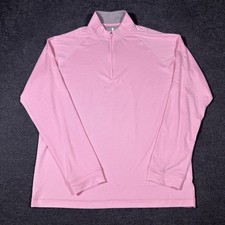 Johnnie-O Performance Freeborne 1/4 Zip Pullover Sweatshirt Pink Men  s Medium