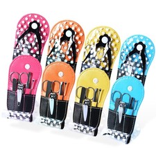 Manicure Sets Polka Dot Flip Flop Nail Clippers Yellow, Orange, Blue, Hotpink