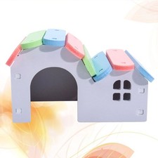 Hamster House Bamboo Cute Design Hamster Owners Dorm 1Pcs 5.5x3.9x3.1in