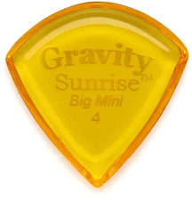 Gravity Picks Sunrise - Big Mini, 4mm, Polished (3-pack) Bundle