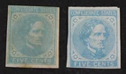 CKStamps: US Stamps Collection CSA Scott#6 7 Mint H OG