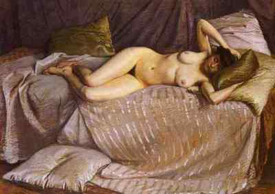 Caillebotte Gustave Femme Nue Etendue Sur Un Divan 5 A4 Print