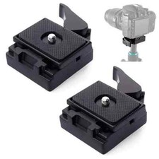2X Quick Release Clamp Adapter Plate for Manfrotto 200PL-14 323 RC2 Tripod Z8B8