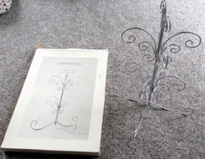 Pier One Arbre Ornament Tree Stand Silver 22" Display Swing Arms Table Top