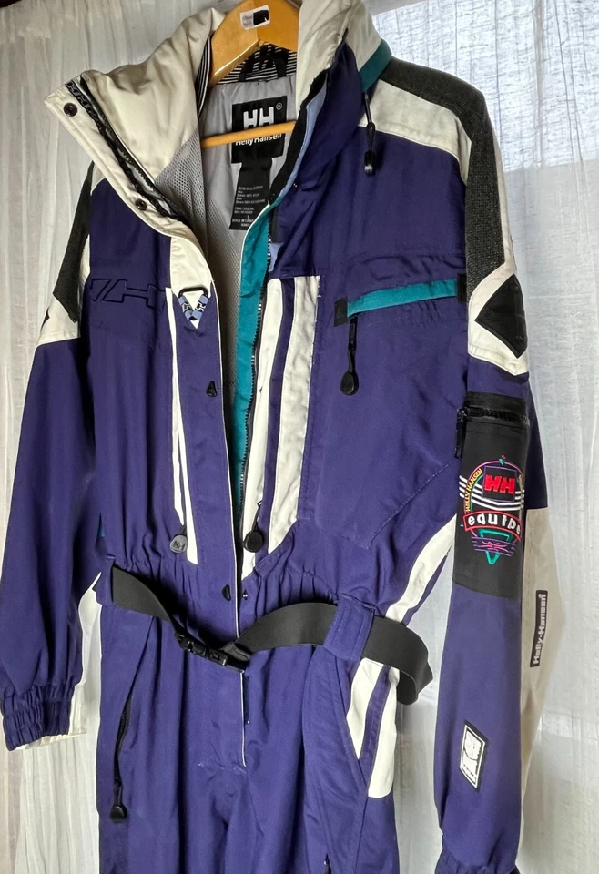 Vintage HELLY HANSEN HH Equipe Women's One Piece Ski Snow Suit Jumpsuit - Large - Image 3 of 4
