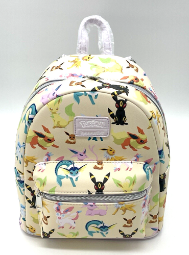 Loungefly Pokemon Eeveelutions Eevee AOP Mini Rucksack Neu mit Etikett