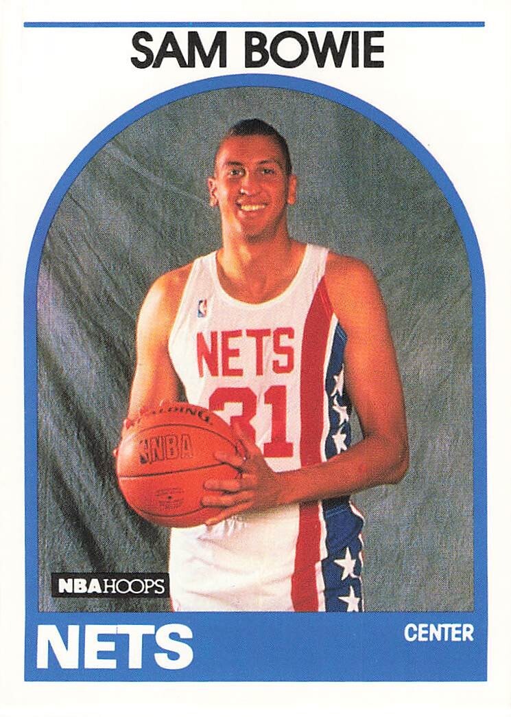 SAM BOWIE 1989-90 HOOPS BASKETBALL #337