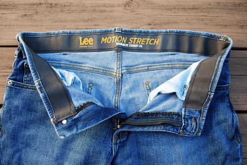 LEE “PREMIUM SELECT MOTION STREATCH” REGULAR FIT STRAIGHT LEG BLUE JEANS SIZE 36 - Picture 3 of 5