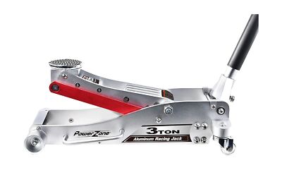 Power Zone 680061 3-Ton Aluminum Hydraulic Racing Jack, Lift Range