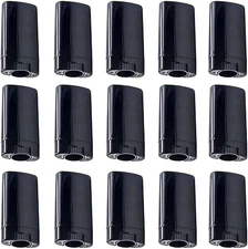 20PCS 0.5oz Oval Deodorant Containers, Twist-Up Tubes for DIY Balm, Black