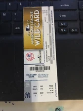 2017 NEW YORK YANKEES VS TWINS Wild Card  Ticket Stub AARON JUDGE DEBUT HR #1