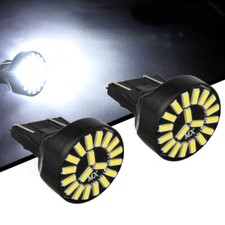 White 7443 7440 Led 6500k Reverse Backup Brake Tail Stop Parking Light Bulbs 2x White 7443 7440 Led 6500k Reverse Backup Brake Tail Stop Parking Light Bulbs 2x